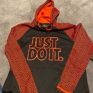 Red and black Nike therma-fit hoodie